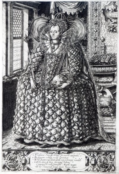 Portret van koningin Elizabeth I door William Rogers